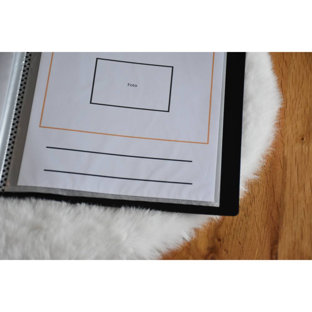 Ultraschallbilder aufbewahren Fotoalbum Mappe Album fr Ultraschallbilder  personalisierbar Einsteckalbum stabil