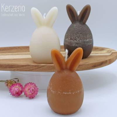 3er Set Osterhasenkerzen Lauscher
