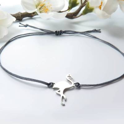 Armband Flamingo  Freundschaftsarmband Glücksbringer Farbwahl