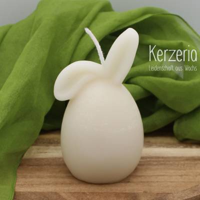 Osterhasenkerze Schlappöhrchen cremeweiß