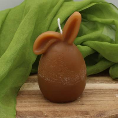 Osterhasenkerze Schlappöhrchen karamellbraun