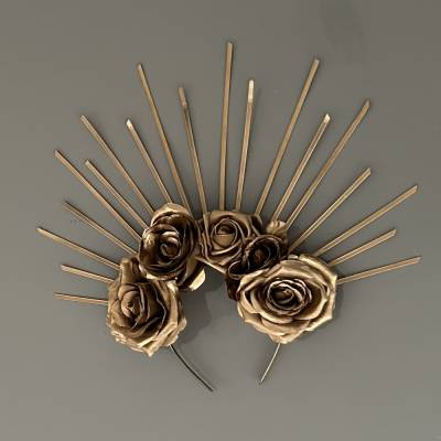 Halo Krone - goldener Haarschmuck 