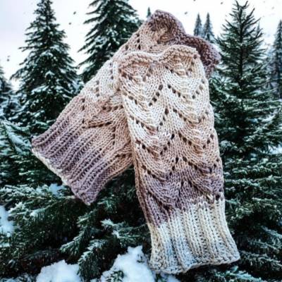 Handstulpen, gestrickte Handarbeit