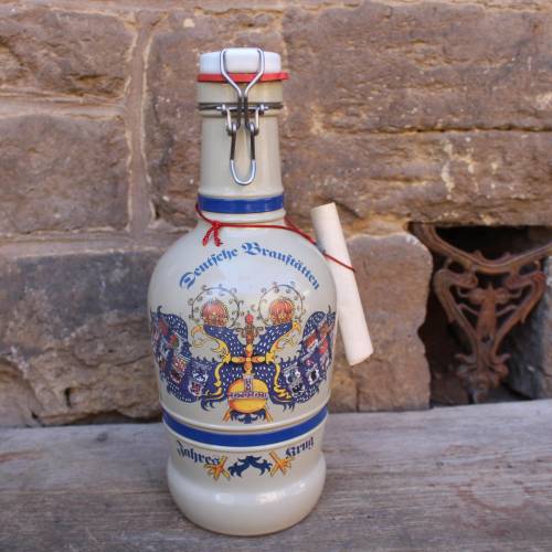 2 l Bierflasche Deutsche Braustätten Jahreskrug Vintage