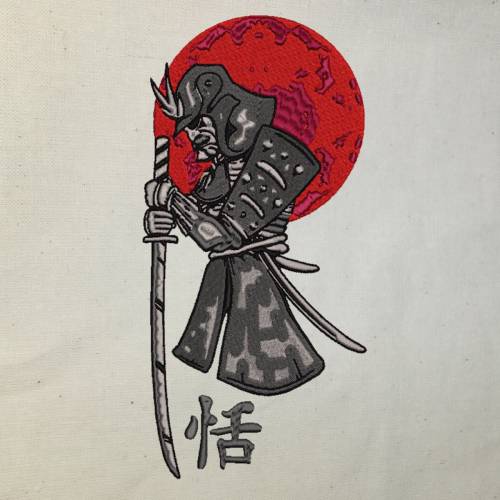Maschinen Stickdatei - Samurai 10-14x18cm