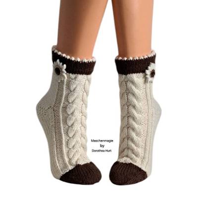 Socken Strümpfe Wollsocken Kuschelsocken handgestrickt 38/39