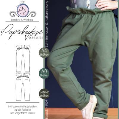 Ebook Paperbaghose Gr. 80 bis 152