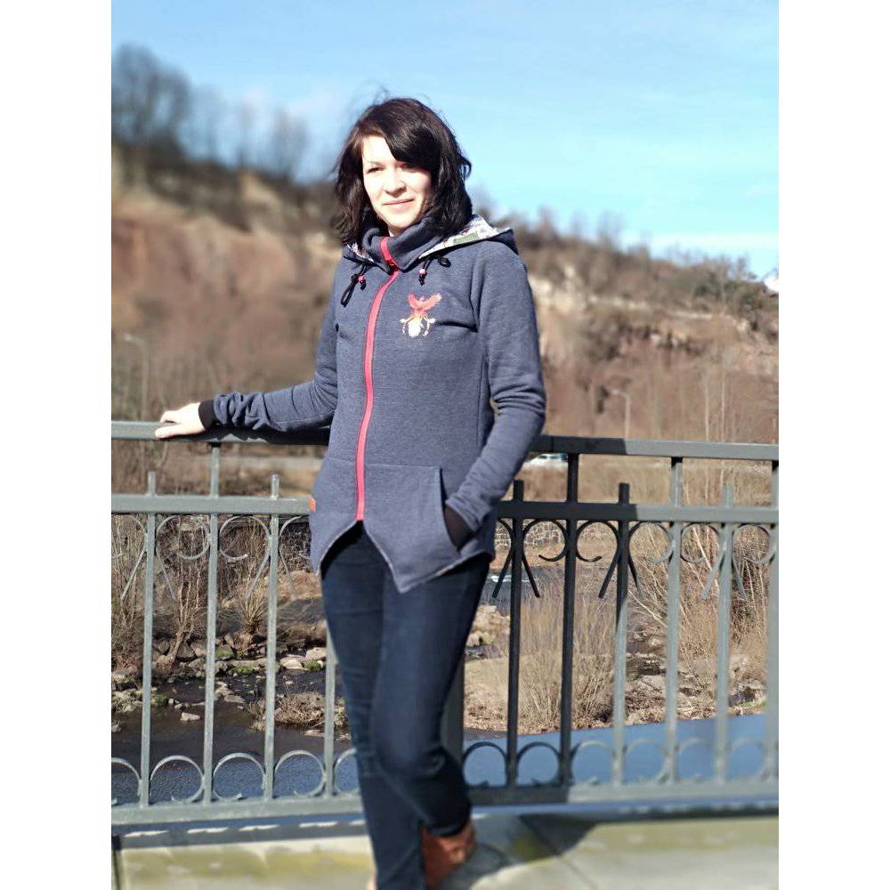 Jacke Layana – PDF-Schnittmuster Gr. 32-54 | Stylische Damenjacke mit Kapuze oder K inkl. Ebenen, Beamer und Plottdatei Bild 9