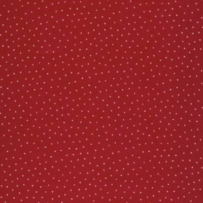 Westfalenstoffe Cord rot weiße Punkte 100% Baumwolle Webware Druckstoff 25cm x 150cm