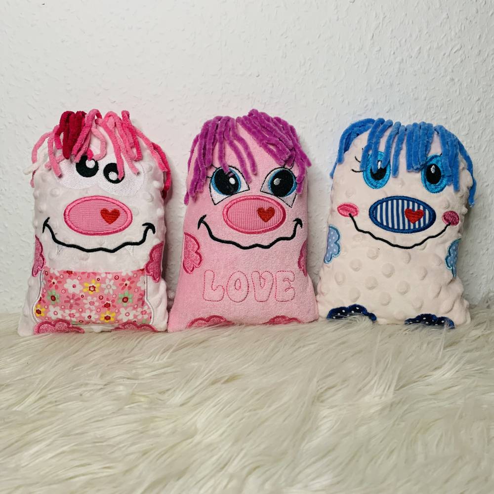 Stickdatei Schnobbel Monster 13x18cm ITH Kuscheltier Set – Happy In the Hoop Design by Jasmina Bild 3