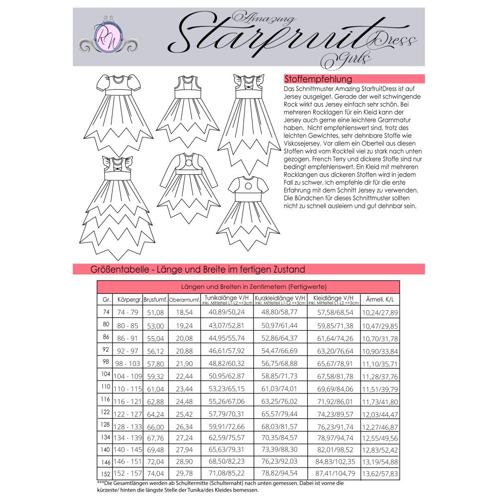 Ebook Amazing Starfruitdress Gr. 74 bis 152 Bild 2