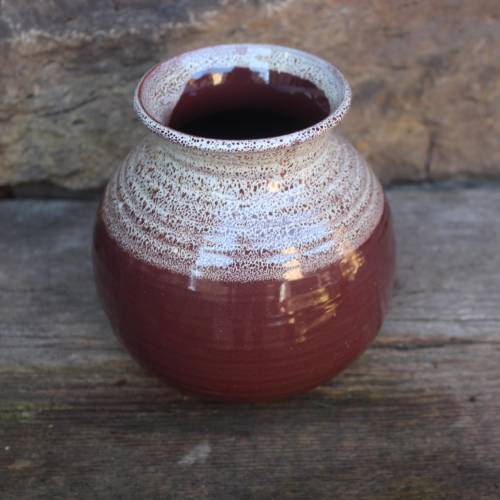 Römhild Vase Kugelvase Keramik 80er Jahre DDR