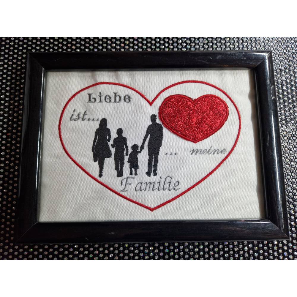 Blanko Herz Mugrug Set 13x18 und 20x20 Bild 2