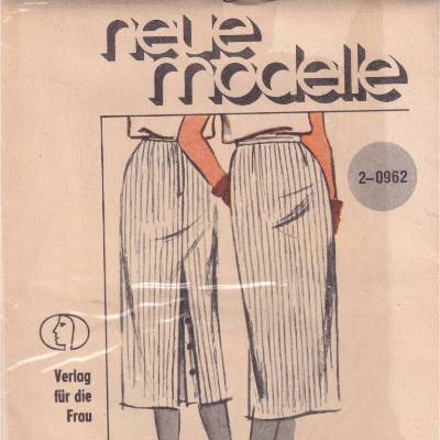 Schnittmusterbogen für einen Rock DDR Vintage aus den 1980er Jahren Neue Modelle 2-0962