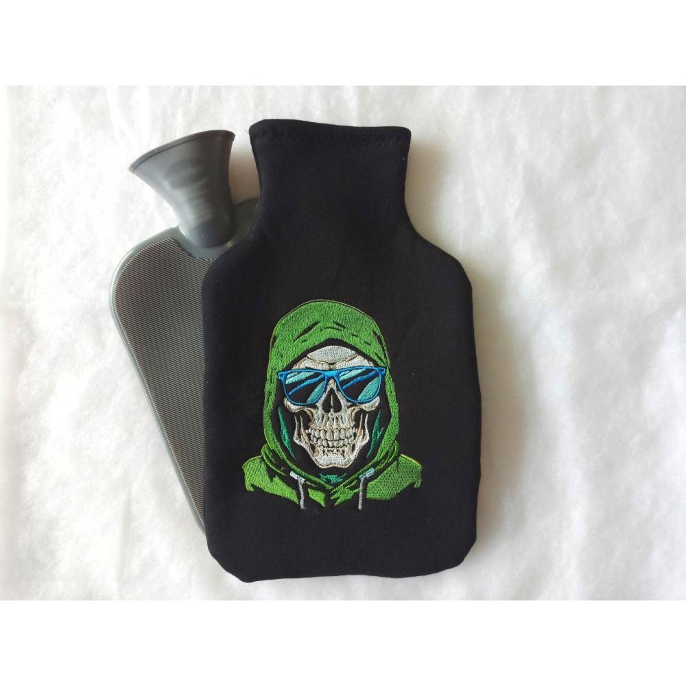 Maschinen Stickdatei - Totenkopf cool Color Lichteffekt  20x26-30cm, 21*40cm EXP Bild 6