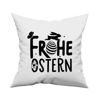 Bügelbild Frohe Ostern - mit Häschen / Osterhase / Bügelbilder Hase Ostermotiv/ Osterei/ Frühling -