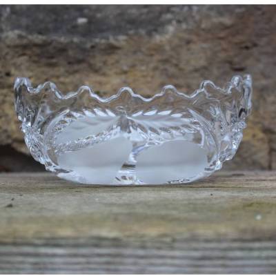 kleine Joska Anbietschale Schiffchen Schale 24% Bleikristall 