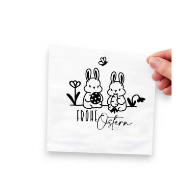 Bügelbild für Ostern - mit Osterhase und Ostereiern // DIY Osterdeko & Geschenke