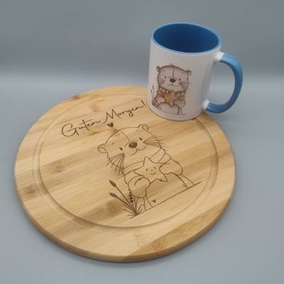 Frühstück-Set kleiner Otter