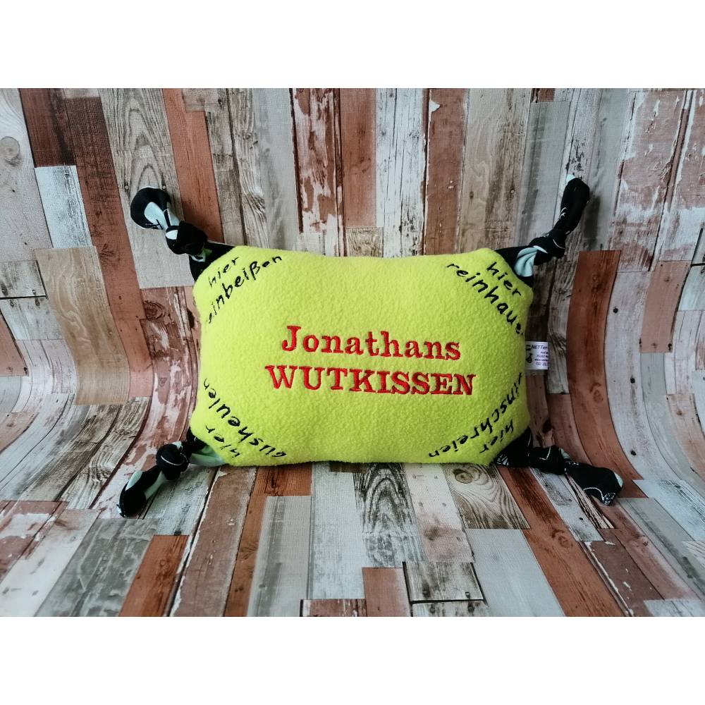 Wutkissen individuell nach Ihren wünschen in 2 Größen, Namenskissen als witziges Geschenk, Blockschrift Bild 10