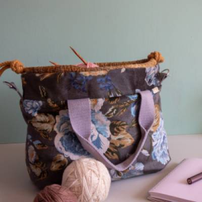 Handgemachte große Projekttasche BI&SI, home&travel