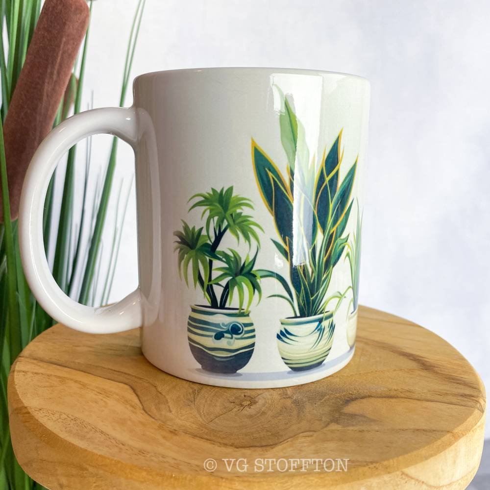 Tasse Keramik 330 ml  Kaffeetasse & Teetasse | Geschenkidee fr Kaffee-  und Teeliebhaber | Pflanzen Monstera