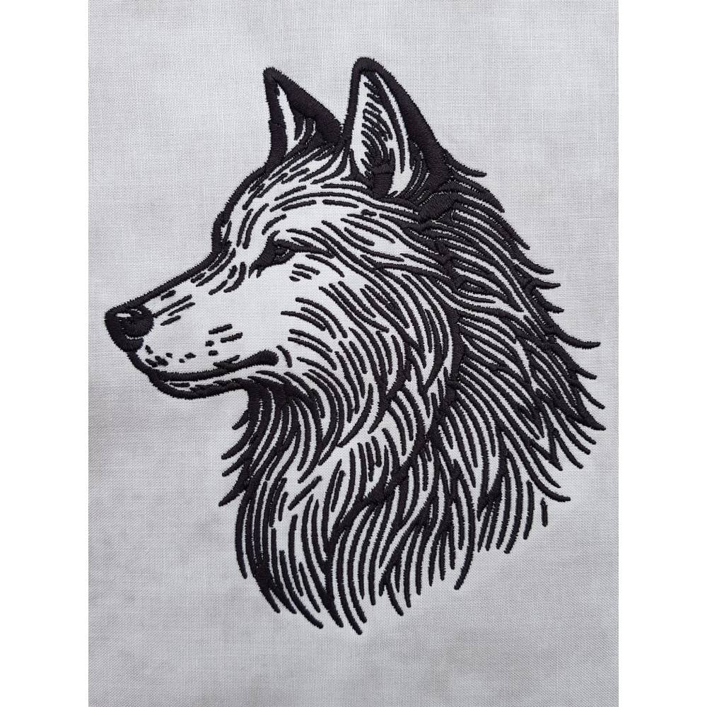 Stickdatei - Wolfskopf Wolf - 2 Größen Bild 3