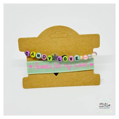 Armband-Set „Sweets for my Sweet“ Candy Love Pastell