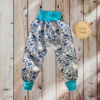 Softshellhose/ Gr.122-128/ Matschhose/ maritim