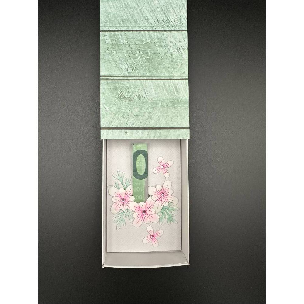 Schöne Geschenkbox in Pastellfarben mit Blumen – Perfekt für Gutscheine & Geldgeschenke Bild 2