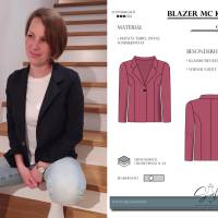 MC Kenzie Blazer Schnittmuster – Eleganz & Vielseitigkeit in Größen 34-50 | inkl. Ebenen und Beamerdatei
