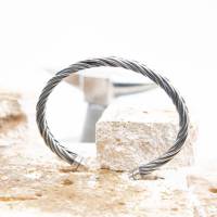 Individueller Armreif, Armspange, Manschette, Silber, Wikingerschmuck, Geschenk, Männerschmuck