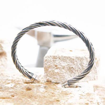 Individueller Armreif, Armspange, Manschette, Silber, Wikingerschmuck, Geschenk, Männerschmuck