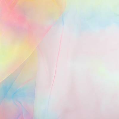 Tüll Stoff Regenbogen, Farbverlauf multicolor (1m/7,-€)