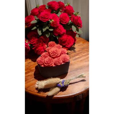 Herzdose mit Rosen – Stilvolles 3D-Deko-Geschenk aus Bio PLA