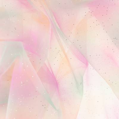 Tüll Stoff Regenbogen mit Glitzer (1m/8,-€)