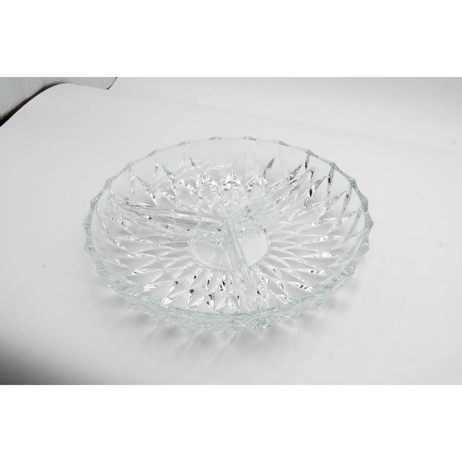 glas, glasteller, glasplatte mit unterteilung, vintage, antik, sammlerstück, rarität, geschenk geburtstag