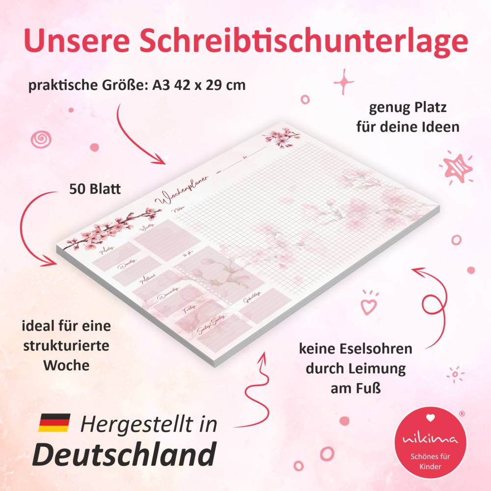 Edition Seidel Schreibtischunterlage Wochenplaner Papier zum Abreißen Edition Seidel Schreibtischunterlage Wochenplaner Papier zum Abreißen