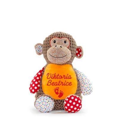 Stofftier Affe mit Namen