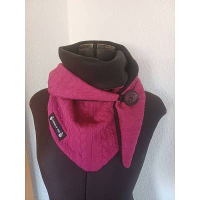 Schaltuch, Dreiecktuch, mit Knopf, Wickelschal, Tuch, Kuscheltuch, Wendeschal