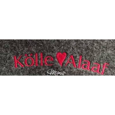  *  Kölle Alaaf + Herzen  *  Stickdatei 10 x 10 und 15 x 3, Köln, für Karneval