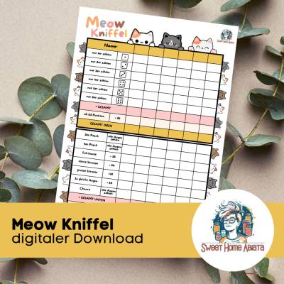 MEOW KNIFFEL - digitale Vorlage