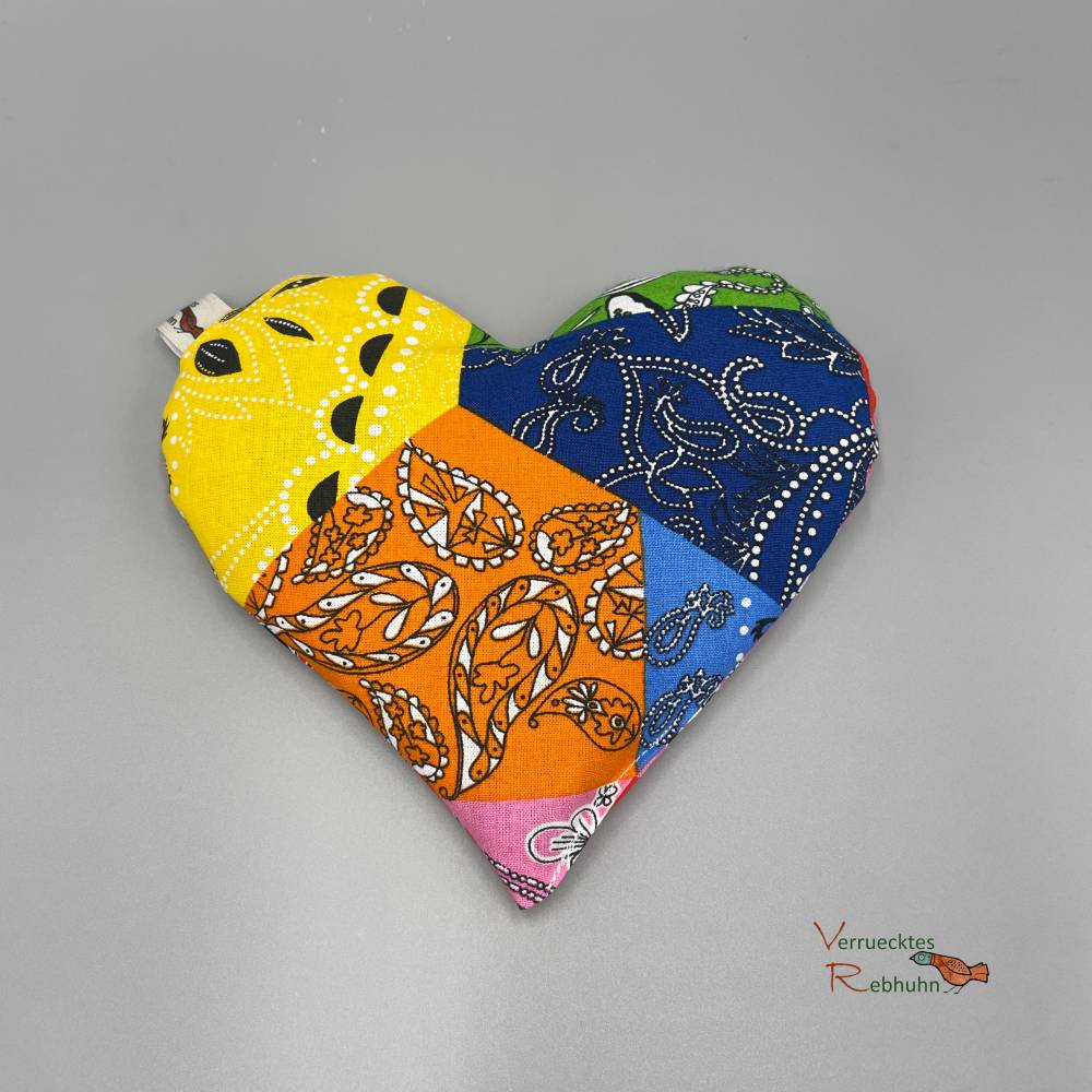 Wärmekissen Herzform mit Rapssamen – Natürliche Wärme- & Kältetherapie Bild 1