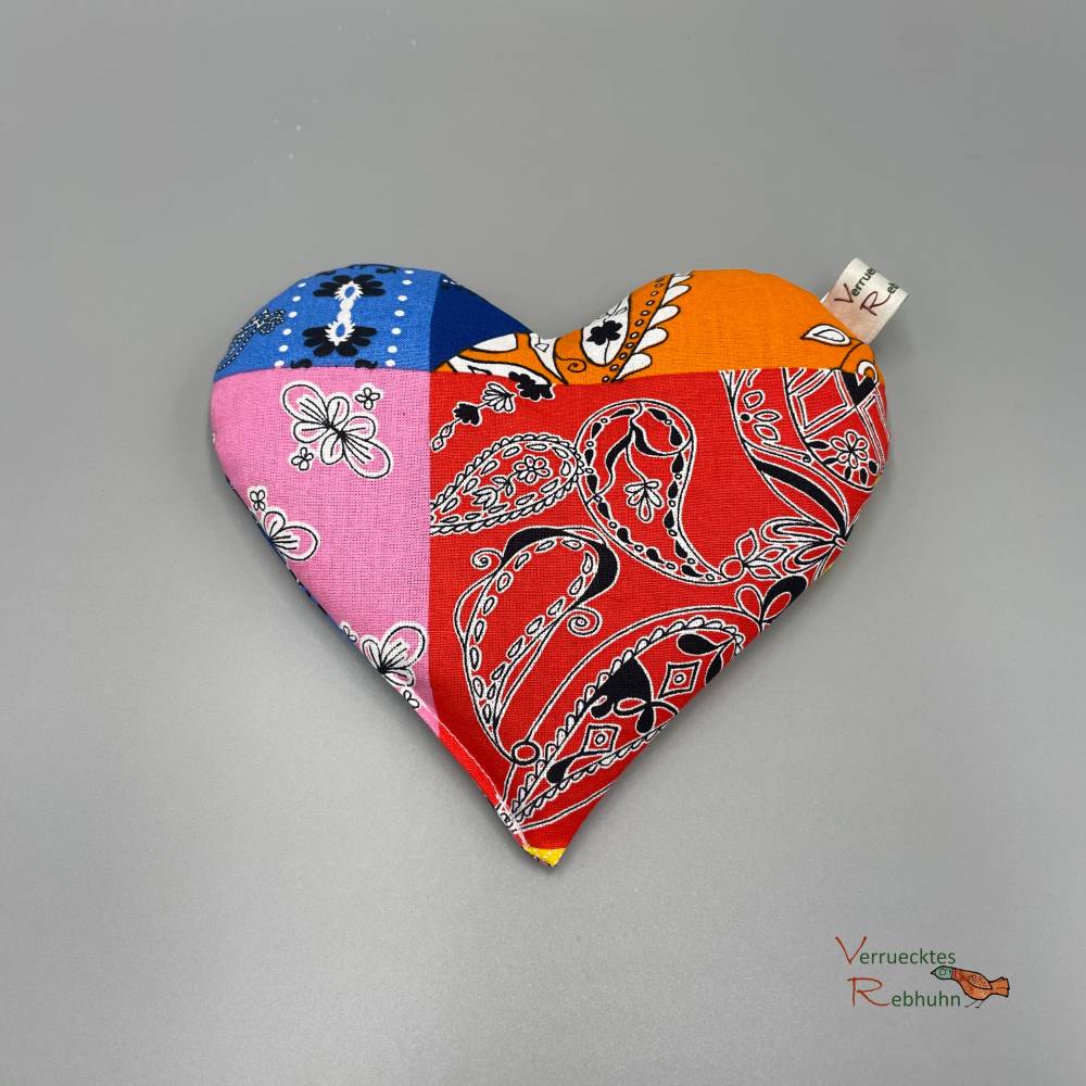 Wärmekissen Herzform mit Rapssamen – Natürliche Wärme- & Kältetherapie Bild 2