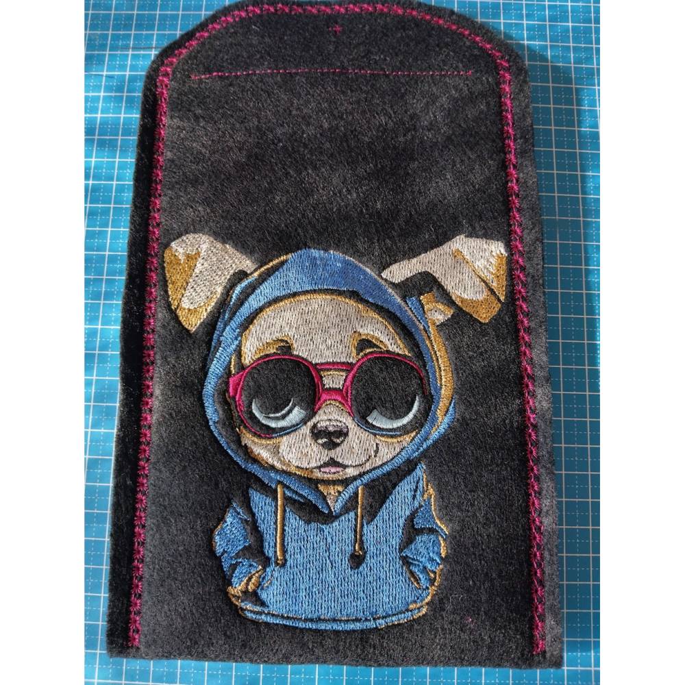 Maschinen Stickdatei - Welpe cool Color Lichteffekt 15-16*24-26cm, 20*17 (JEF) Bild 5