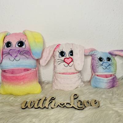 Stickdatei Kummerhase mit Reißverschlusstasche – Set für Kuscheltier & Osterhase In the Hoop