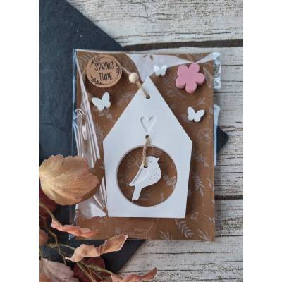 Geschenk-Set "Spring Time" ~ Frühling in der Tüte ~ Geschenktüte Vogelhaus ~ Mitbringsel Vogel