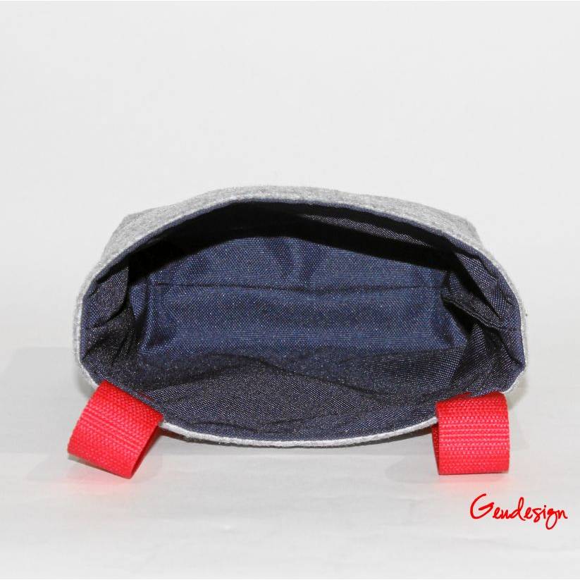 Lenkertasche " Pirat" aus Filz und wasserabweisendem Futter, personalisierbar Bild 4