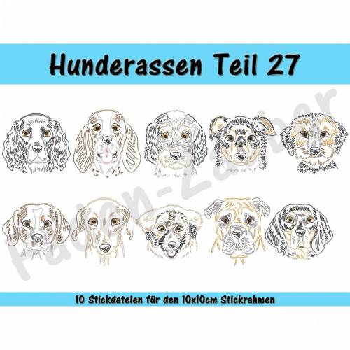 Hunderassen Teil 27 für den 10x10cm Rahmen