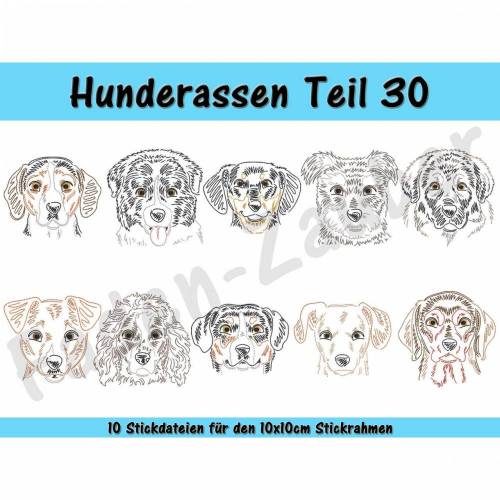 Hunderassen Teil 30 für den 10x10cm Rahmen